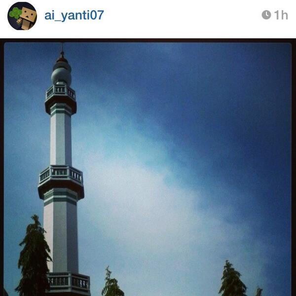InstaMKS's tweet image. Menara masjid dengan filter yang adem hehehe IG @ai_yanti07 #instamakassar