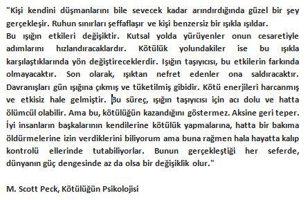 FelsefeGunlugu's tweet photo. "Dünyanın güç dengesinde az da olsa bir değişiklik yaratmak için..."  Scott Peck - Kötülüğün Psikolojisi http://t.co/WBqCUC5FLW