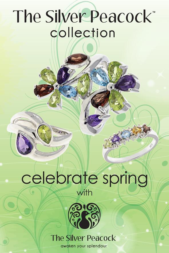 Flyer #design for The Silver Peacock, a jewellery company in #CapeTown #SouthAfrica. #branding #graphicdesign.