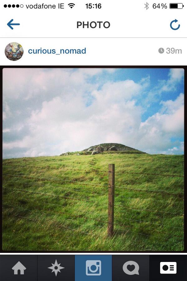 Stunning picture of the Loughcrew Cairns