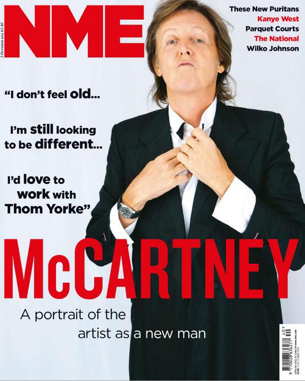 Paul is on the cover of this week's @NME and inside discusses his 'NEW' album (released 14th Oct) #whatsnew
