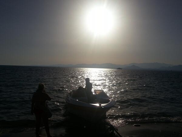 TCatering's tweet image. Nice boat trip at sunset