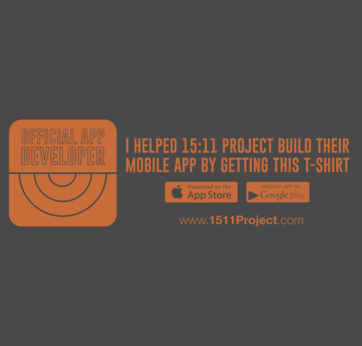1511Project's tweet image. You know you want one! Buy a Shirt, Build and App! Booster.com/1511ProjectApp