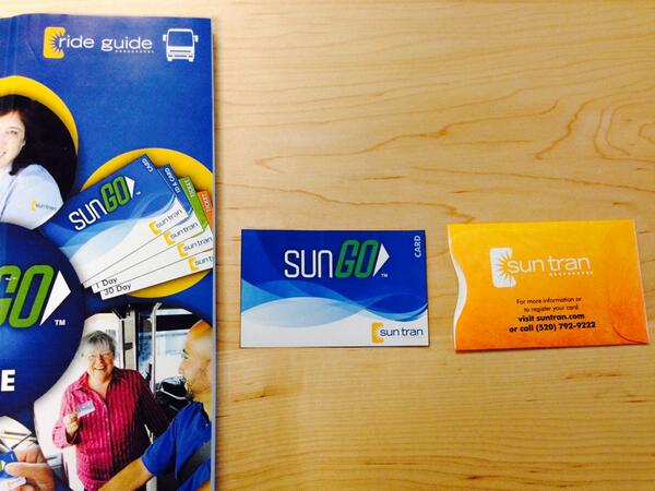 SunTran_Tucson's tweet image. @nalacastiblanco Esta es nuestra versión! De izquierda a derecha #rideguide #sungo #tyveckcard