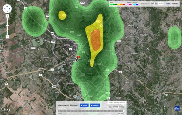 #Blinn is getting lots of rain this afternoon: