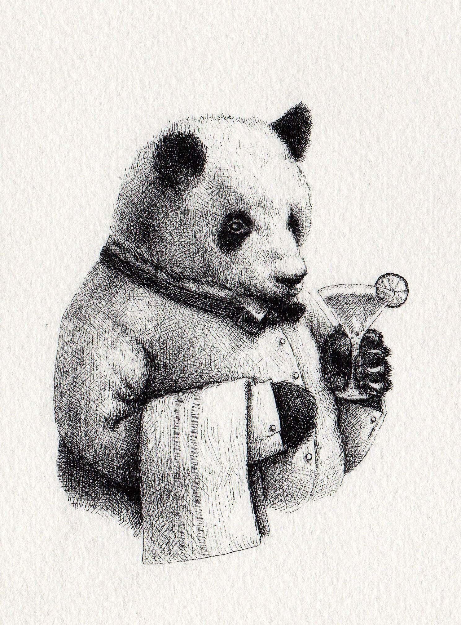Panda Art карикатура