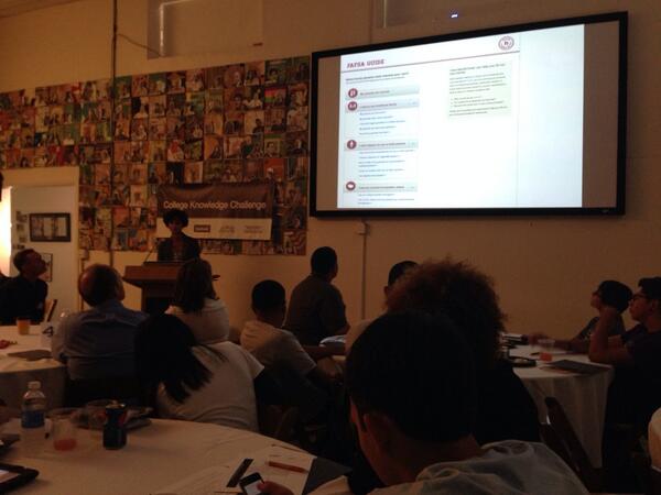 danjarratt's tweet image. FAFSA community by @NW_NerdScholar at @CollegeKC #College Knowledge Challenge #apps4college #rtnckc #applaunch