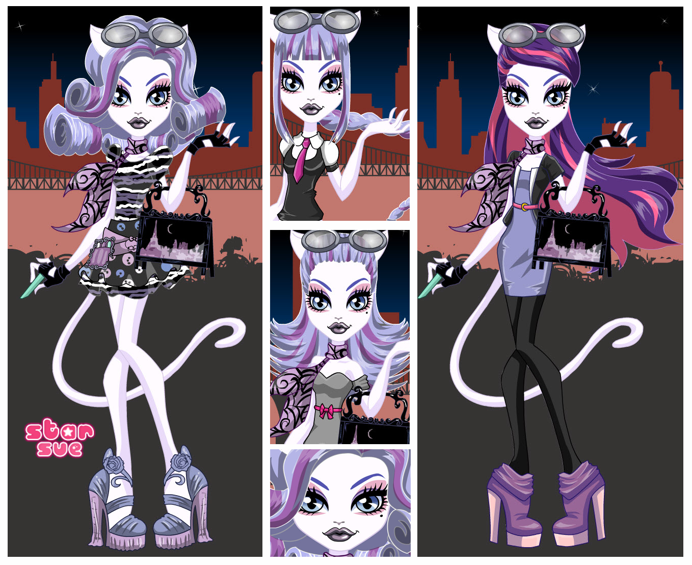 Monster high dress top up star sue