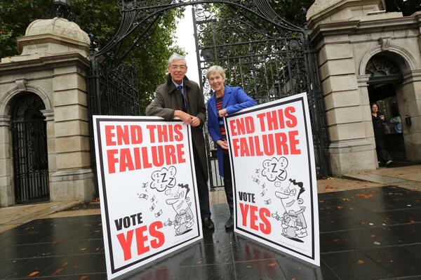 OneHouse2013's tweet photo. Vote Yes on Friday and abolish the #seanad. #seanref http://t.co/qjOQdNu2JK