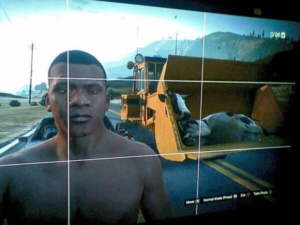 gta_selfies's tweet photo. Cow #gtaselfie http://t.co/BmSYBtQp64