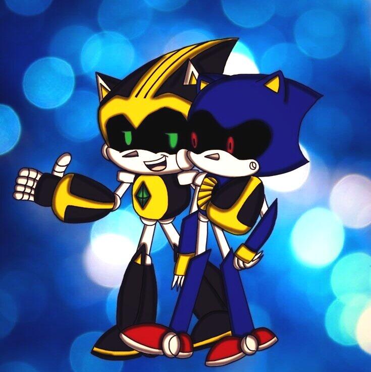 255707 - safe, artist:tiolimond, metal sonic (sonic), fictional