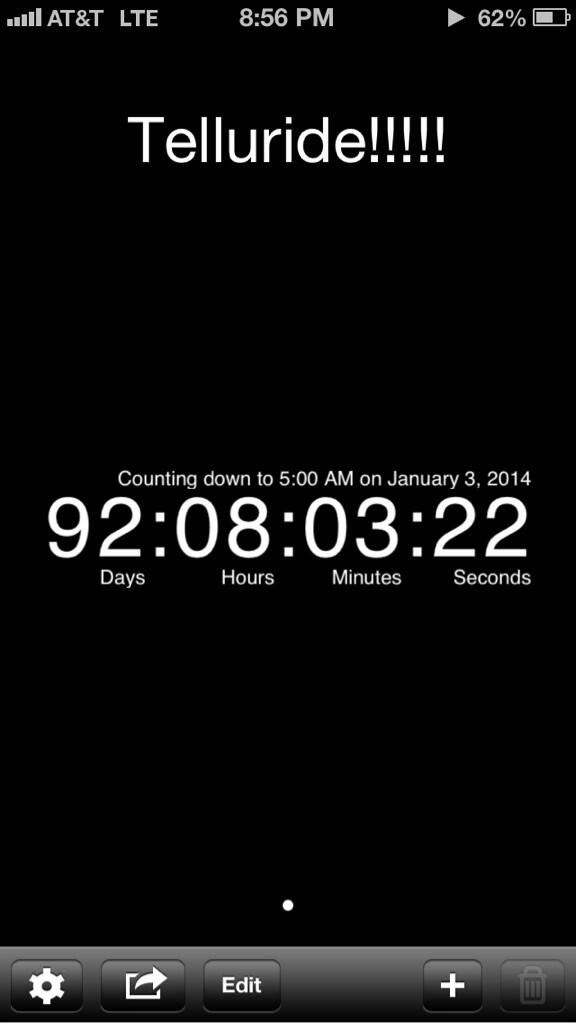 AndrewReesman's tweet image. I guess I can say I&apos;m excited for winter break😏 #Telluride #SignUpFast @IUSkiandBoard
