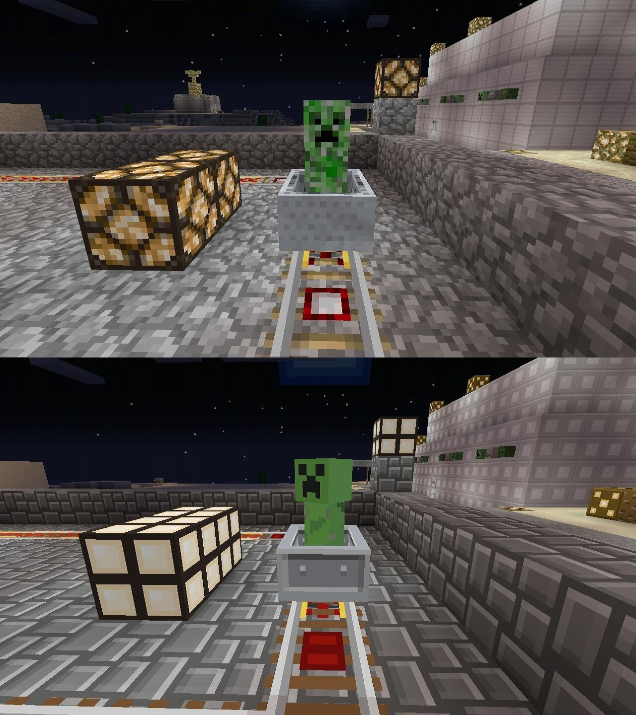Ssdm Xbox360の Minecraft にテクスチャ パックが来たよ 上がふつうのクリーパーさん 下がプラスチック テクスチャ クリエイティブ テクスチャという名前で販売中 ですっきりしたクリーパーさん Http T Co Wnxcxvvnrh Twitter