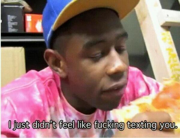 tvlerworld's tweet photo. Why I didn't text you back http://t.co/dcCM7im2U5