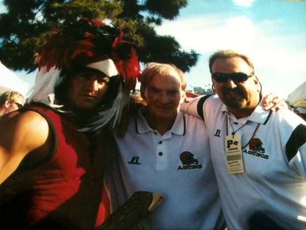 JerryWaldron's tweet photo. Monty Montezuma, Coach Don Coryell  and Jerry Waldron ..... All Aztecs for life! SDSU! http://t.co/MierADwc06