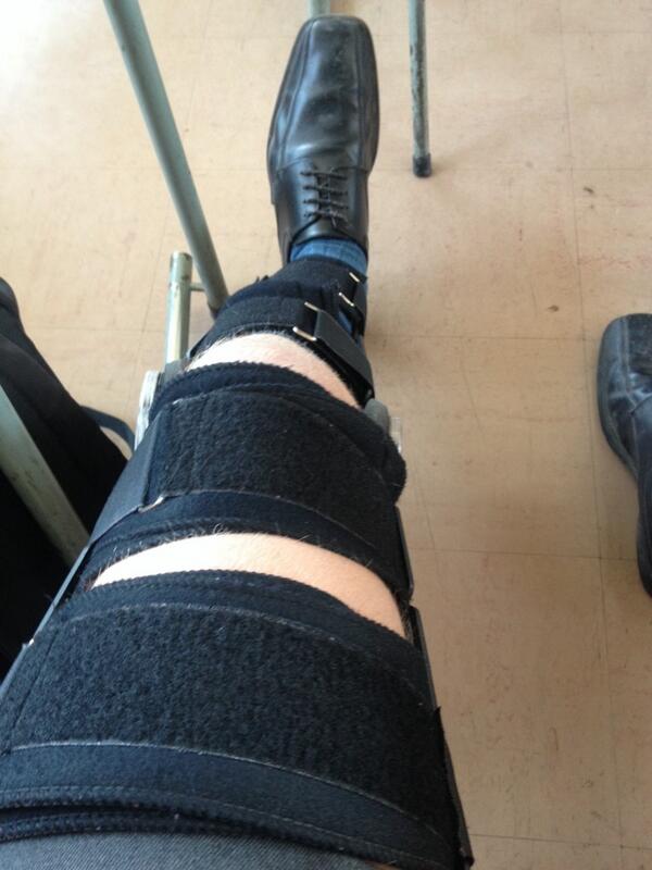makou's tweet photo. Going to be out for a while #hate injurys http://t.co/kdIwStUWgR