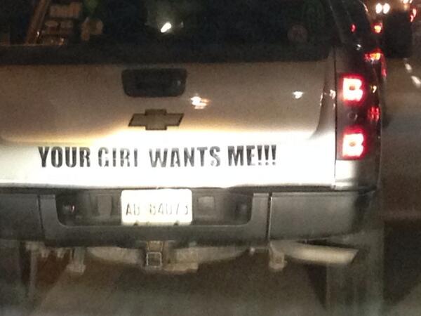 lumbyJ's tweet photo. @franks_time @Tagger1985 truck guys staying classy !! http://t.co/Ge5KgMDfJ4