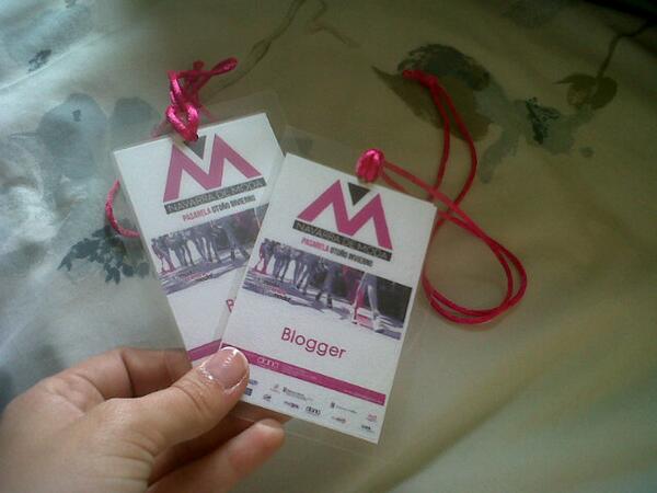 Paulica_MR's tweet image. Con los pases en la mano :) #pamplonademoda