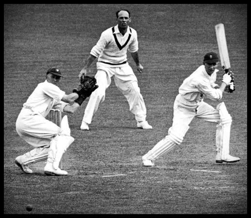 LondonCricket_'s tweet photo. Un poco de Cricket, Len Hutton nudges the ball behind square... London Cricket, #GentlemanSpirit http://t.co/tpZdOJNadd