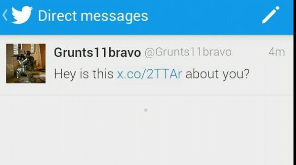 Grunts11bravo's tweet photo. Do not open this it's spreading all around Twitter.... http://t.co/YB1pMEaQ88