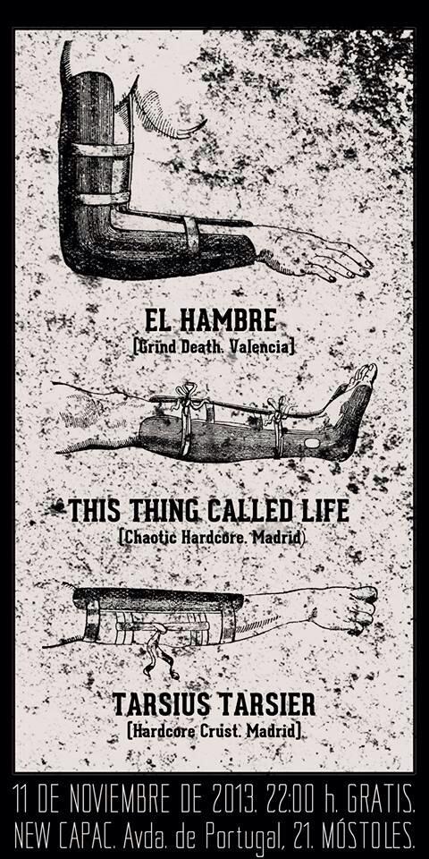 El concierto es de grind/crust/hardcore lo que quiere decir ruidaco del bueno chikipun y GRATIX.