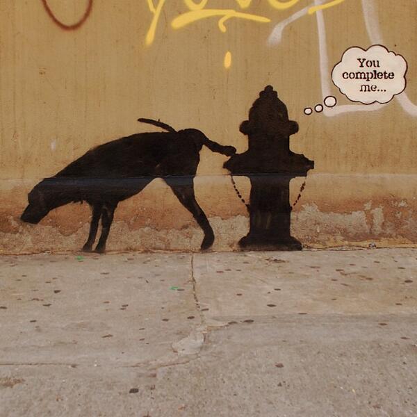 thisiscolossal's tweet photo. Banksy in NYC, Day 3. http://t.co/jnu9f299J2 http://t.co/3jV8s5UxXL