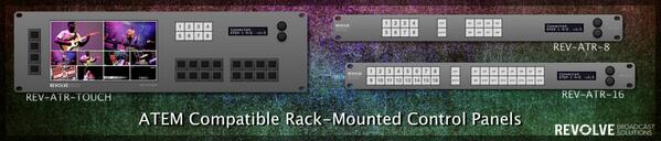 RevolveBroadSol's tweet image. Check out our range of Blackmagic ATEM compatible and rack-mounted broadcast panels! revolvebroadcast.com/technical/atem…