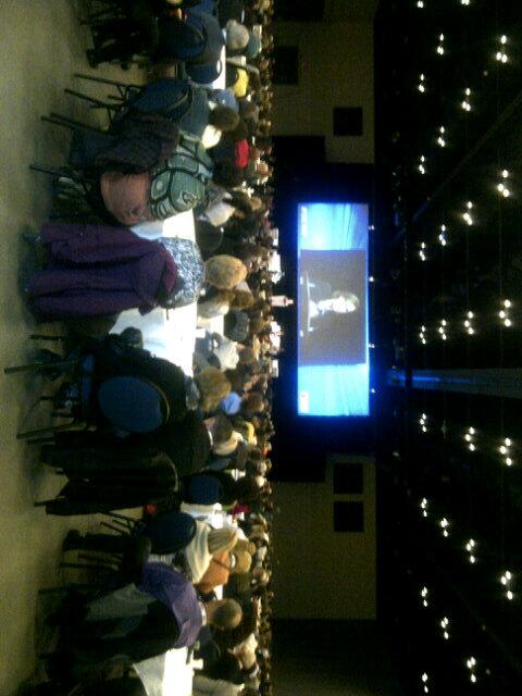 Looks like all 1000 delegate bags we stuffed will get handed out at #sewf! Seeing this crowd gives me goosebumps!