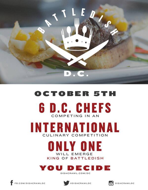 MattAbbruzzese's tweet image. Excited 2 be guest judge @ #BattledishDC @DishcrawlDC Sat, OCT 5 @tapandparlour ◢ goo.gl/ZKZnNO ◤ #dishcrawl