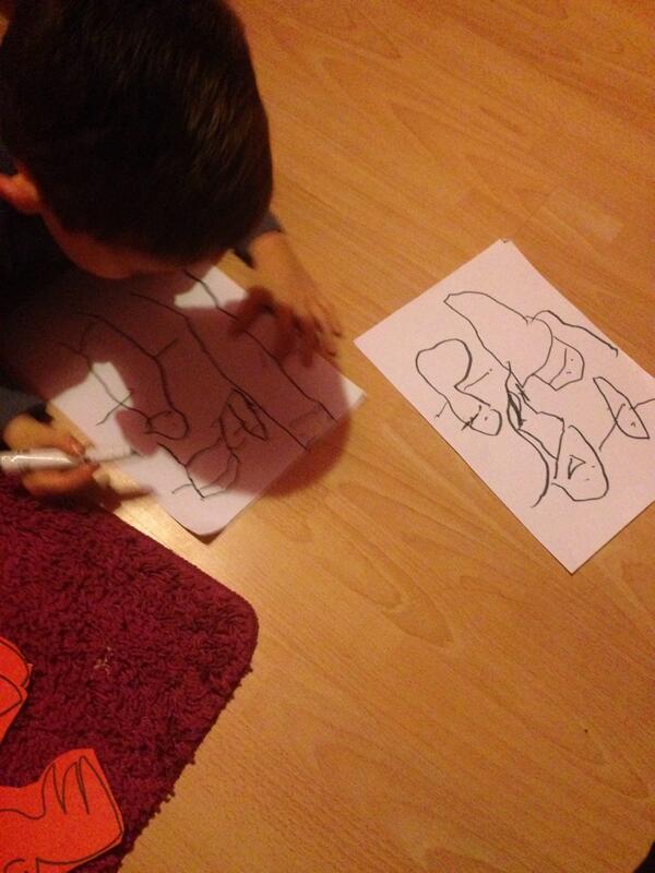 laurenrolston's tweet image. doing some Halloween art instead of homework #helovesme #topsis