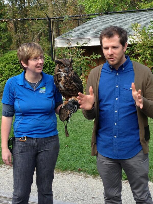 Amy and <a href="/AndrewFRESHFM/">PaIIIka GaUDyK</a> at <a href="/RaptorCentre/">Mountsberg</a> at Mountsberg check out the Birds of Prey shows here on wknds