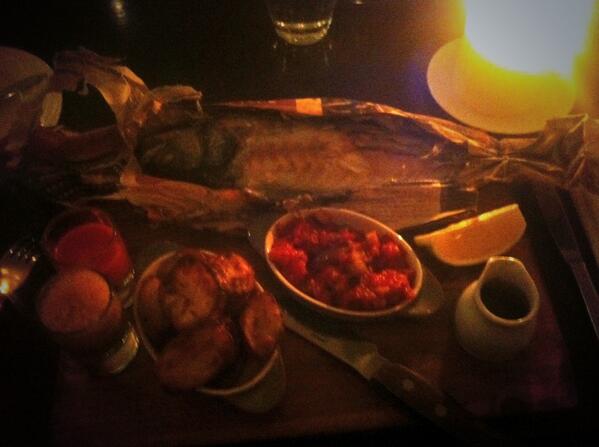 Really enjoying Seabass served whole at Brassiere One <a href="/OnePerySquare/">Patricia Roberts</a>  #foodventures #nom #Delish