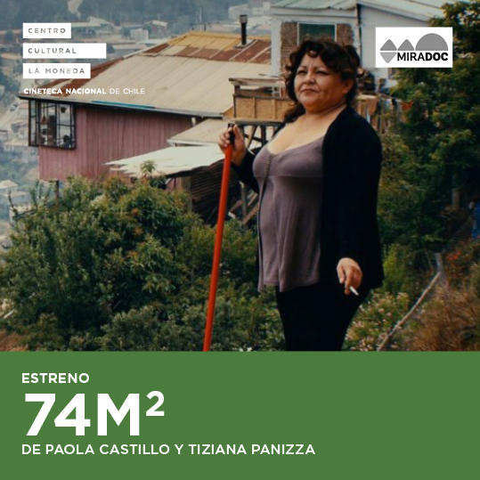 CCPLM's tweet photo. #ESTRENO #DOCUMENTAL: 74m2 | PAOLA CASTILLO &amp; TIZIANA PANIZZA| MICROCINE | 19:15 HRS @CinetecaChile #74m2 @Chile_Doc http://t.co/263REFg5RF