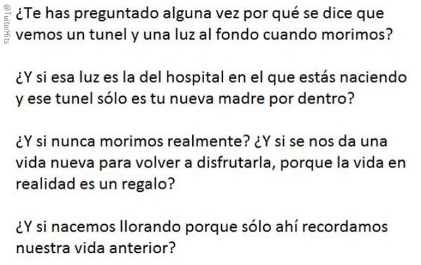 TuiterHits's tweet photo. ¿Te has preguntado alguna vez por qué se dice que vemos un túnel y una luz al fondo cuando morimos? http://t.co/rl0MboKwM5