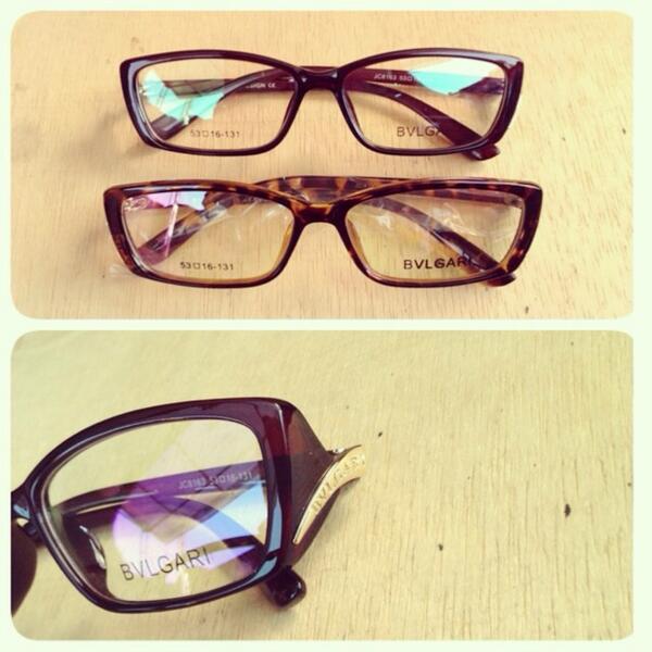 Bvlgari Katy Frame IDR 125 free box, ready brown and leopard..
