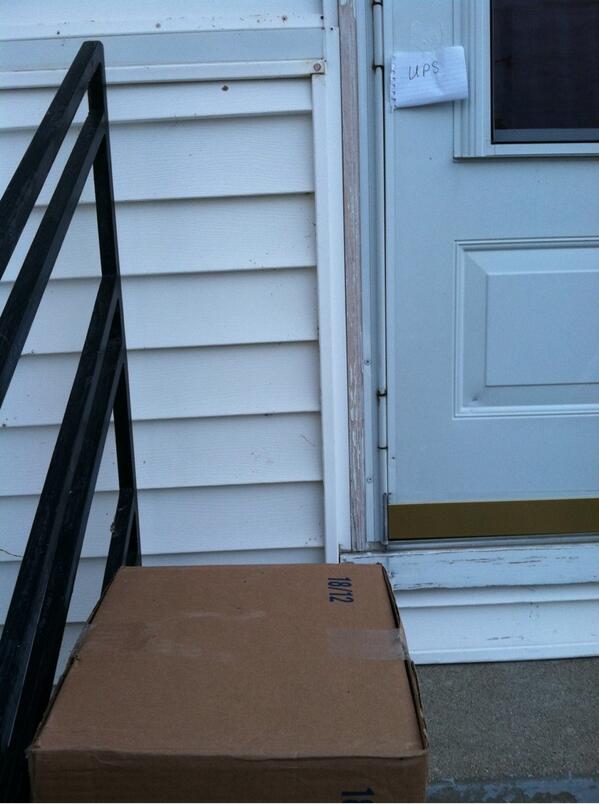 Hey <a href="/UPS/">UPS</a>, thanks for reading the note that asks for back porch delivery....