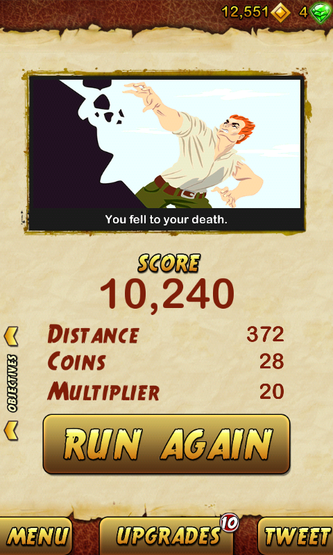 Luucas_Ss's tweet photo. I got 10240 points while escaping from a Giant Demon Monkey. Beat that! http://t.co/84gvsONN4q http://t.co/WTf0cvSAP9