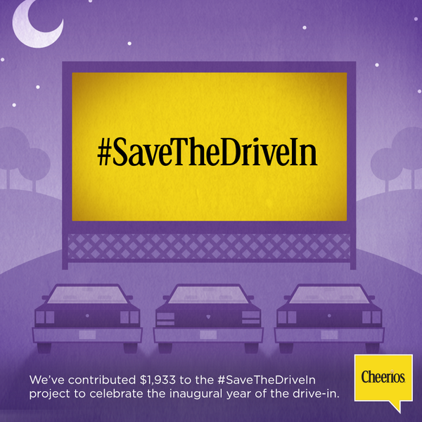 cheerios's tweet image. Fueling people @ the drive-in since 1941… The @Honda VAC can help you clean up your Odyssey afterward #savethedrivein