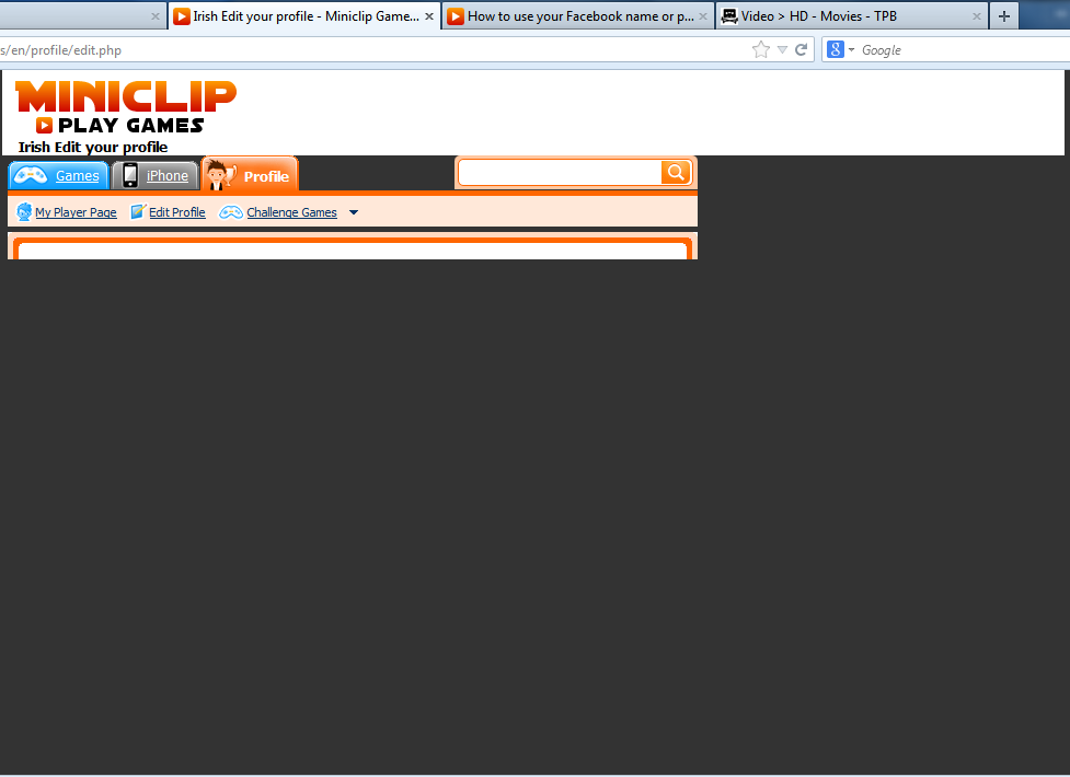 Milady Stars On Twitter Miniclip Hi I Tried Followed The Steps Of Link U Sent Me But This What Always Shows After Clicking Edit Profile Http T Co Lcjbkr80xt