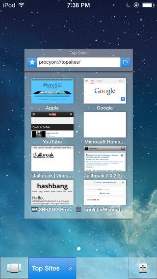 marcusferrario's tweet photo. Procyon! My favorite browser for iOS 7 by @coolstarorg http://t.co/6T0c2lB8qc