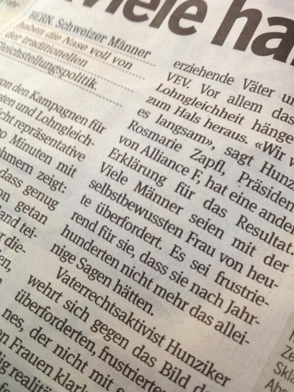 word!...hüt im #20min: genug vom #feministinnen geklöne