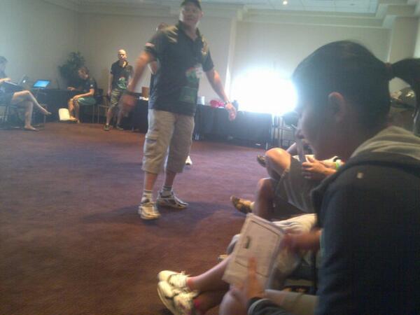 CharleneMcAlpin's tweet photo. Steady hands for our 1st challenge @Magna_Trek @AnjaBands http://t.co/YHCbPBvt3i