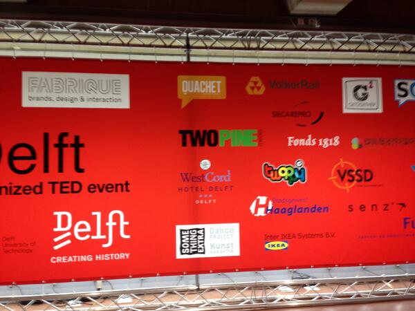 Twopine represent op #tedxdelft!
