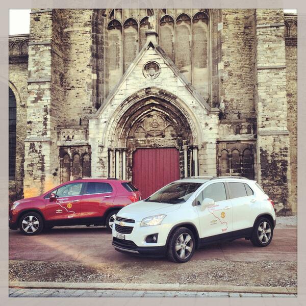 ChevroletEurope's tweet image. Good memories: here we were at #Calais in France for Road of Football! #ManU #drivenby