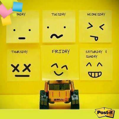 IT'S FRIDAY - Have a great weekend #postitnotes #friday #stationery