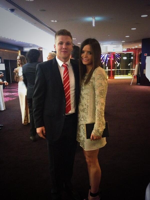 .@DHannebery arrives with partner Katie to the #BobSkiltonMedal