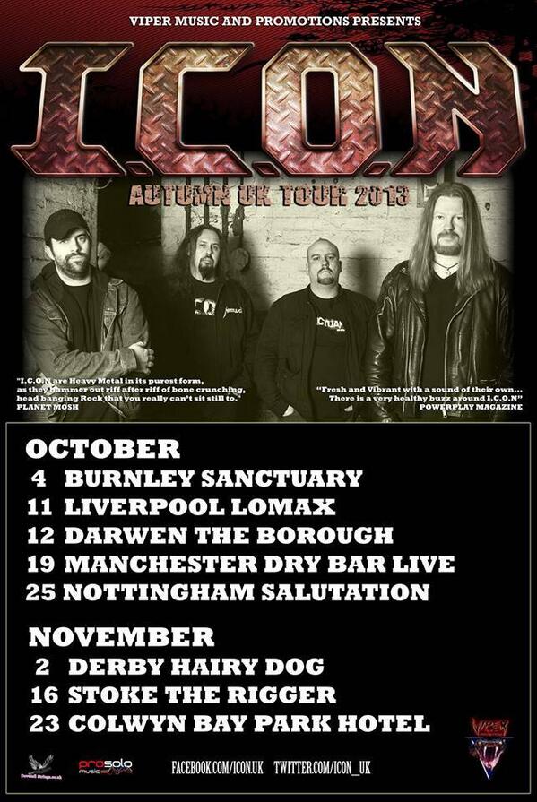 Stone Cold Kill in Burnley tonight with I.C.O.N. - thanks to Viper Music and Promotions. #HeavyMetal #gig