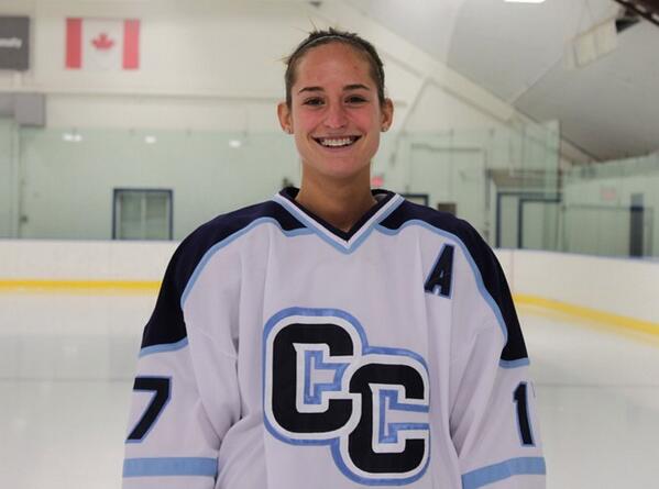 ConnCollWIH's tweet image. A biiig happy birthday to our captain Olivia Farrell! You only get prettier with age @OliveOil17 #22