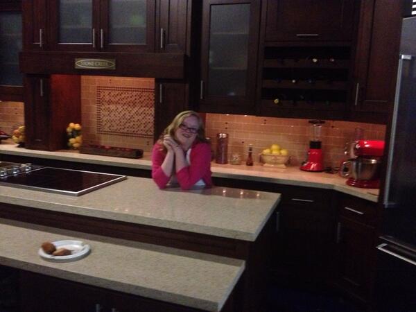 Superstar and her favorite place the kitchen at news channel 12! :)