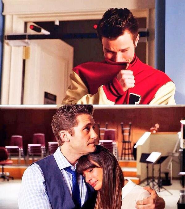 msgleecious's tweet image. o kurt se agarrando a jaqueta
a rachel chorando
gente, me ajudem :'(
